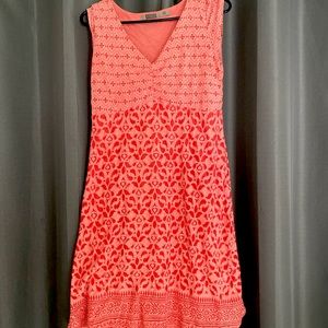 Athleta peachy tones cotton dress